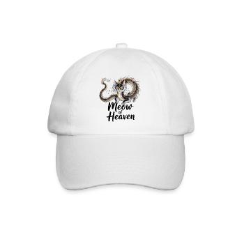 Dragon Cat - Baseball Cap - white/white - Front