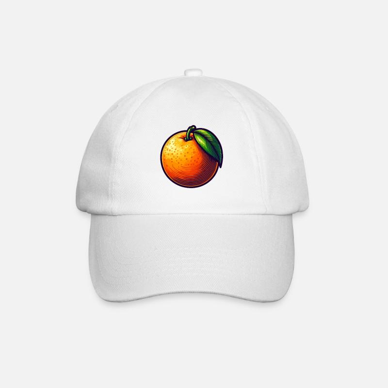 Illustration d'Orange Moderne - Casquette classique - blanc/blanc