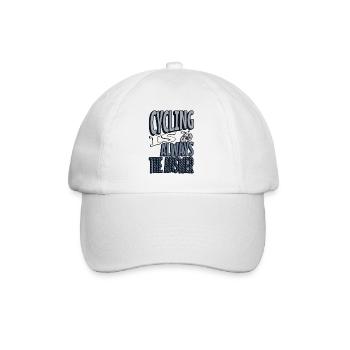Le vélo est toujours la réponse - Casquette classique - blanc/blanc - Devant