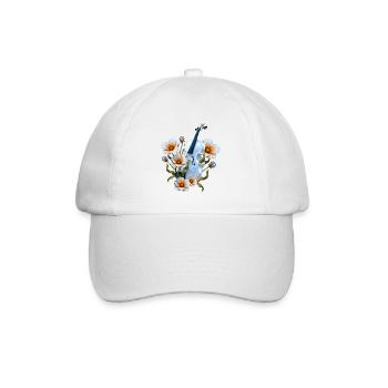 Viola Blue Floral - Baseball Cap - white/white - Front