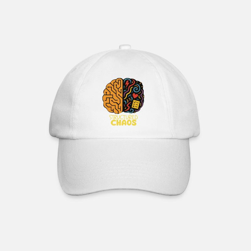 Structured Chaos - AuDHD - Baseball Cap - white/white