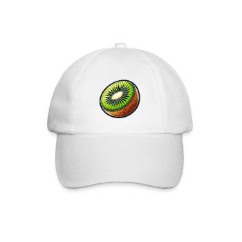 Bright Kiwi Slice - Baseball Cap - white/white - Front