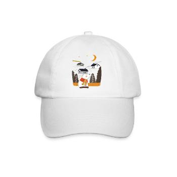 L’ours nordique en hiver - Casquette classique - blanc/blanc - Devant