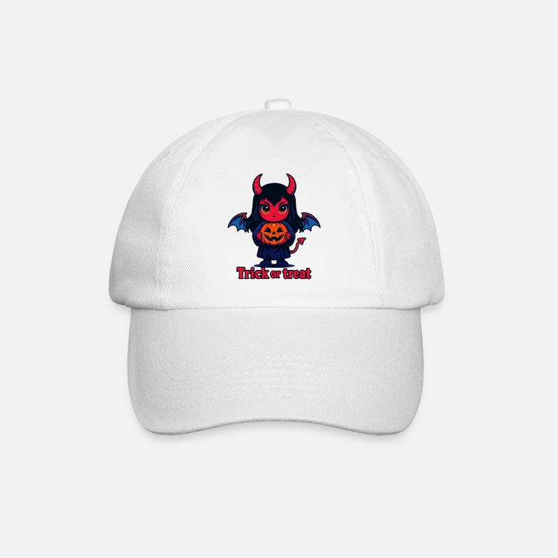 Trick or Treat – Cute Devil - Baseball Cap - white/white