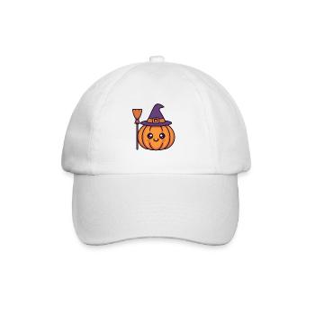 Pumpkin Witch Smile - Baseball Cap - white/white - Front