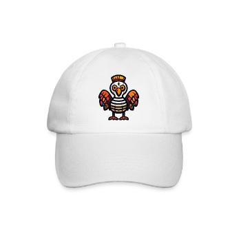 Turkey Halloween Zombie - Baseball Cap - white/white - Front