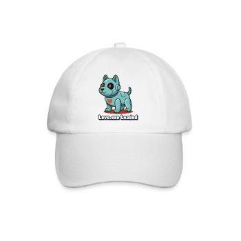 Love.exe Dog Pixel Robo - Baseball Cap - white/white - Front