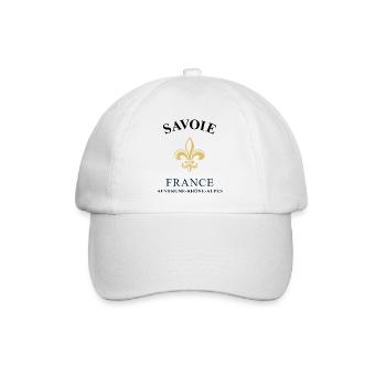 Savoie France Frankreich - Baseballkappe - Weiß/Weiß - Vorne