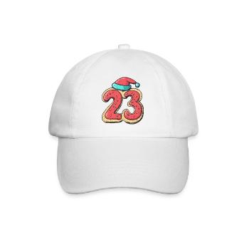 23 Number Cookie Christmas - Baseball Cap - white/white - Front