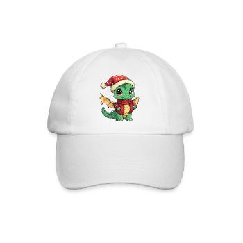 Dragon Christmas - Baseball Cap - white/white - Front