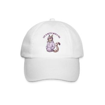 Life Is Better With a Tail - Baseball Cap - white/white - Front