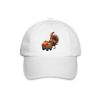 Thanksgiving Drôle Dinde de Thanksgiving - Casquette classique - blanc/blanc - Devant