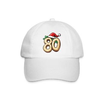 80 Number Cookie Christmas - Baseball Cap - white/white - Front