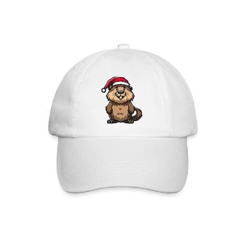 Beaver Christmas - Baseball Cap - white/white - Front