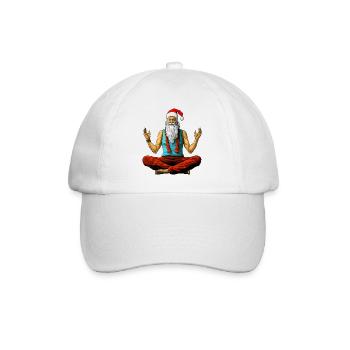 Meditation Christmas Yogi - Baseball Cap - white/white - Front