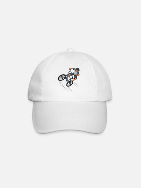 Freestyle BMX Street Art Trick Rider Street - Casquette classique - blanc/blanc