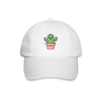 Cactus Sourire En Pot - Casquette classique - blanc/blanc - Devant