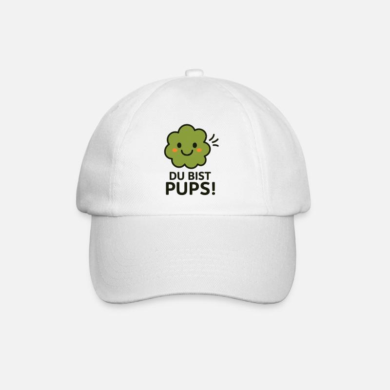 fart - Baseball Cap - white/white
