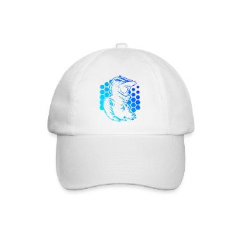 Motif motocross qui fonctionne immédiatement - Casquette classique - blanc/blanc - Devant