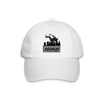 parkour - Baseball Cap - white/white - Front