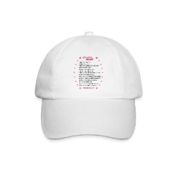 Bridal Checklist Pink - Baseball Cap - white/white - Front