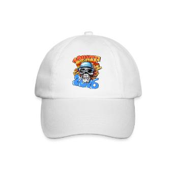 Skull Pensioner 2026 Graffiti Néon Pop Art - Casquette classique - blanc/blanc - Devant