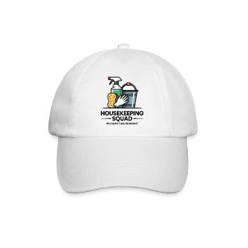 Funny Cleaning Design - Baseball Cap - white/white - Front