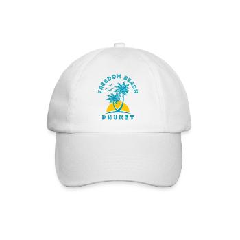Freedom Beach Phuket Palm Sunset - Baseball Cap - white/white - Front