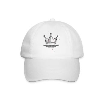 Black Crown Street Art Design Urban Spray - Baseball Cap - white/white - Front
