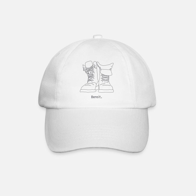 Bereit - Baseballkappe - Weiß/Weiß