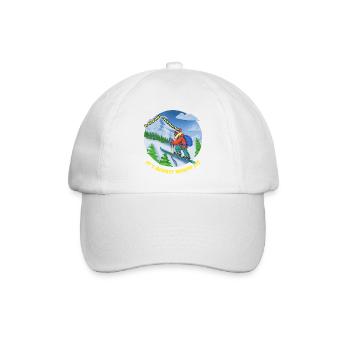 Bergski Abenteuer, Skibergsteigen - Baseballkappe - Weiß/Weiß - Vorne