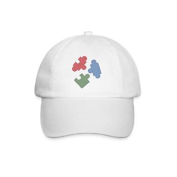 Puzzle Colors Puzzle Group of Three - Baseball Cap - white/white - Front