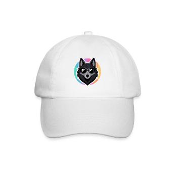 Wolf chic sunglasses - Baseball Cap - white/white - Front