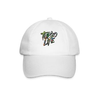Lettrage Turbo Life avec réglage du motif camouflage - Casquette classique - blanc/blanc - Devant