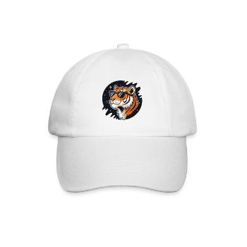 Cosmic Tiger Glasses - Baseball Cap - white/white - Front