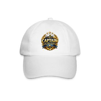 Kapitän der Team Abzeichen - Baseballkappe - Weiß/Weiß - Vorne