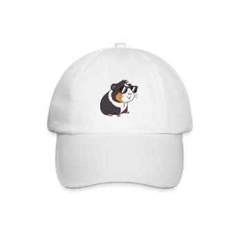 Guinea Pig Glasses - Baseball Cap - white/white - Front
