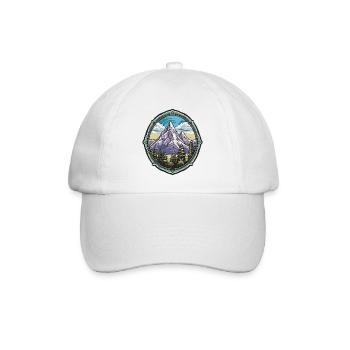 Panorama montagneux dans un cadre forestier - Casquette classique - blanc/blanc - Devant