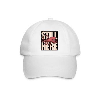 Octopus in the lettering "Still Here" - Baseball Cap - white/white - Front