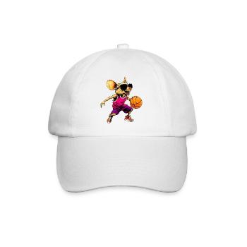 Souris de basket-ball - Casquette classique - blanc/blanc - Devant