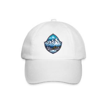 Mountains - Baseball Cap - white/white - Front