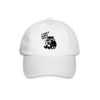 Je ne peux pas aujourd’hui, les gens Introverti Humeur Café - Casquette classique - blanc/blanc - Devant