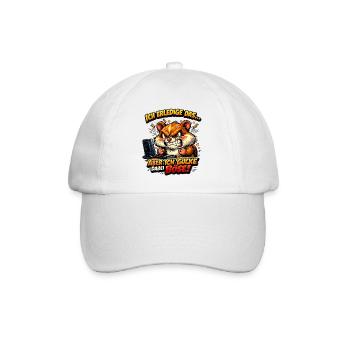 Ich mach das Hamster - Baseballkappe - Weiß/Weiß - Vorne