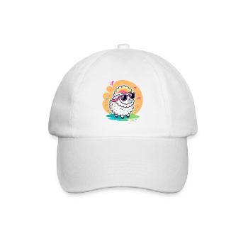 Trendy Sheep Sunglasses - Baseball Cap - white/white - Front