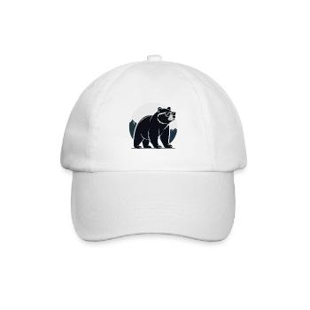 Mountain Black Bear Glasses - Baseball Cap - white/white - Front