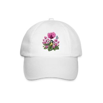 Great and violet floral pink floral pattern - Baseball Cap - white/white - Front