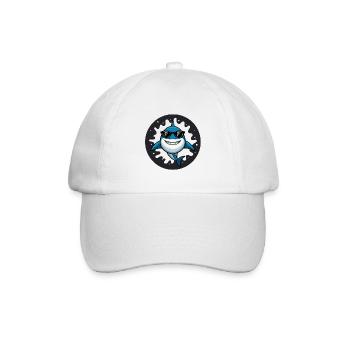 Hai-Hipster-Dunkelbrille - Baseballkappe - Weiß/Weiß - Vorne