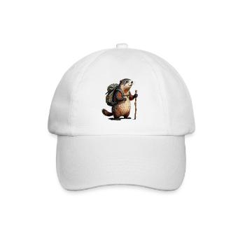Marmot hiker on trek - Baseball Cap - white/white - Front