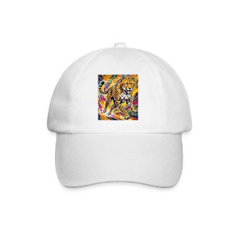 cheetah - Baseball Cap - white/white - Front