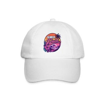 Pride Month LGBTQ -  Gender Fluid - Baseball Cap - white/white - Front
